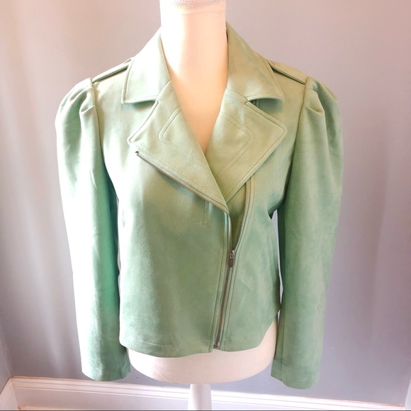π lauren conrad moto jacket flirty green - Picture 2 of 8